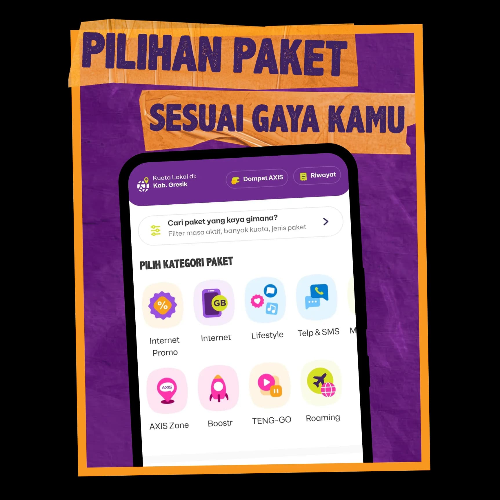 AXIS Paket Internet image gambar